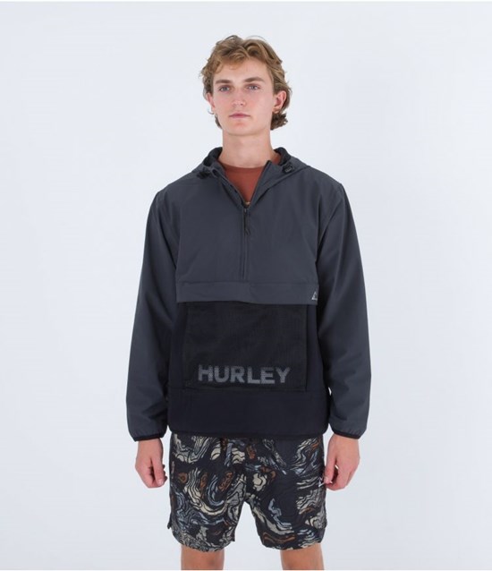 Hurley Anorak Packable Phantom+ Grau | 81ROIEZPV