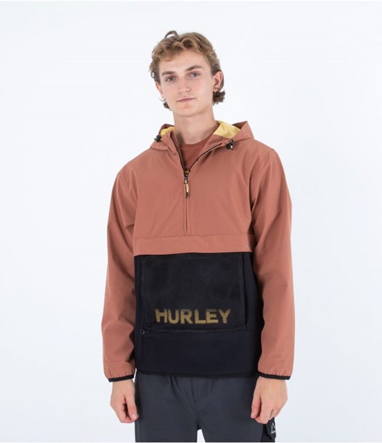 Hurley Anorak Packable Phantom+ Zion Rust | 50YWLKCGU