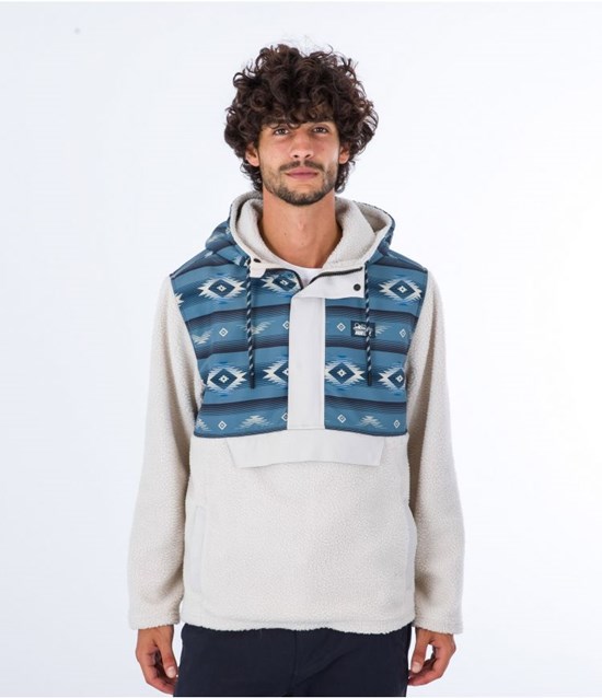 Hurley Anorak Polar Evergreen Burrito Anorak Bone | 68WPRCNQA