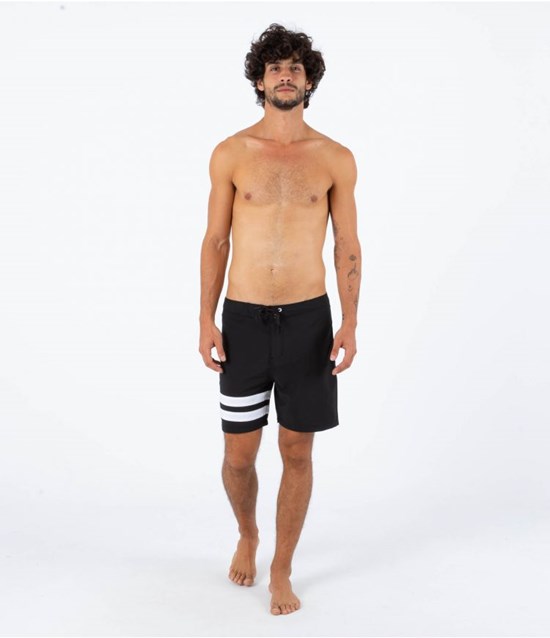 Hurley Boardshort 18" Block Party Schwarz | 20JWXSYPA
