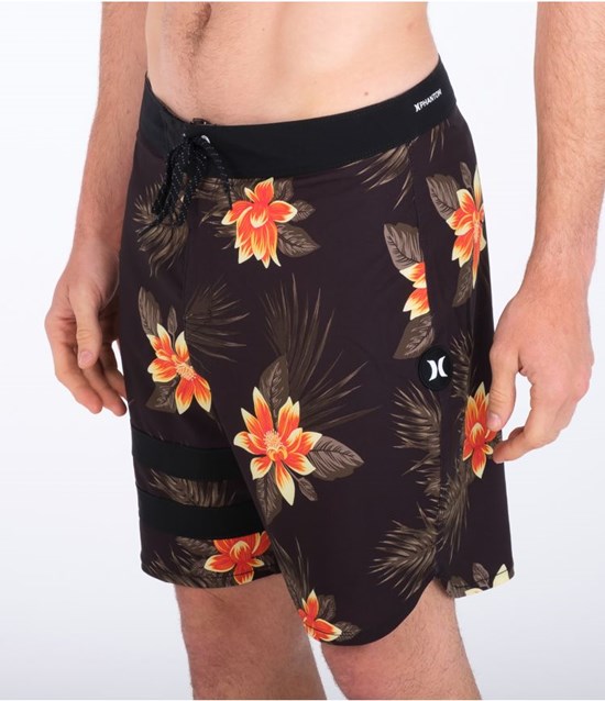 Hurley Boardshort 18" Phantom Block Party Schwarz | 53XEZPBYL