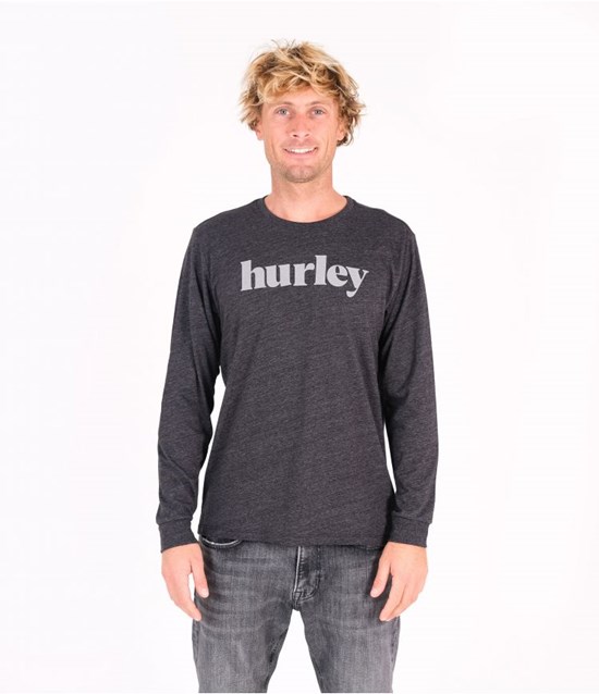 Hurley Everyday Pacific Lowers L/S Tee Tops And T-shirts Schwarz | 56WYLHUIG