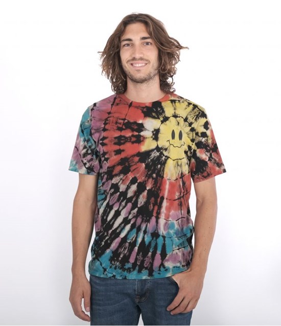 Hurley Everyday Washed+ Strands S/S Tops And T-shirts Schwarz | 23KYZLOSF