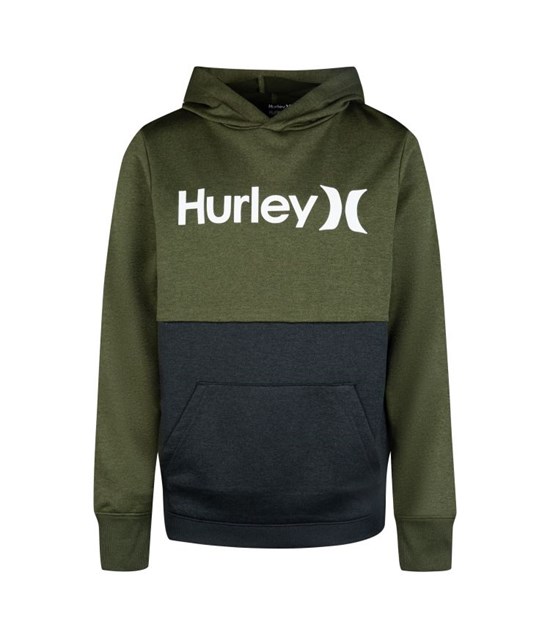 Hurley Hoodie Boy - H2o Dri O&o Blocked Army Heather | 17SEVNBLY