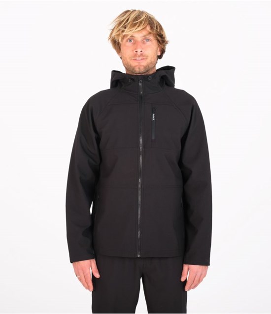 Hurley Jacket With Zip Heat Elite Schwarz | 75AZLFVCN