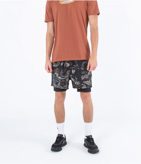 Hurley Kurzes 16" Dri Trek || Get Lost Combo Braun | 97LQOAFCJ
