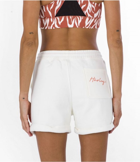 Hurley Pant Kurzes Oceancare Script Marshmallow | 19ZULOIXT