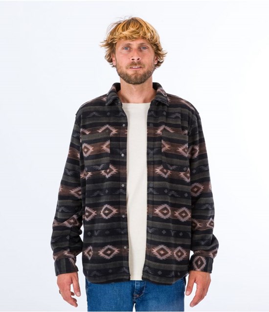 Hurley Shirt Santa Cruz Windchill Schwarz | 25HBOEWCR