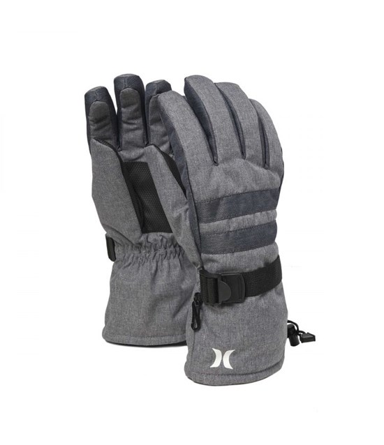 Hurley Snow Gloves Block Party Grau | 64KHREJIP