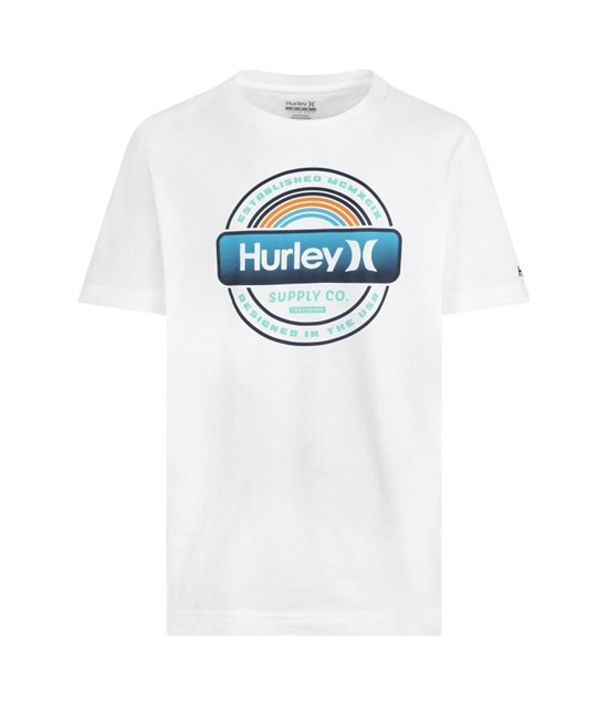 Hurley T-shirt Kurzes Sleeve Boy - Label Schwarz | 19EASDICX