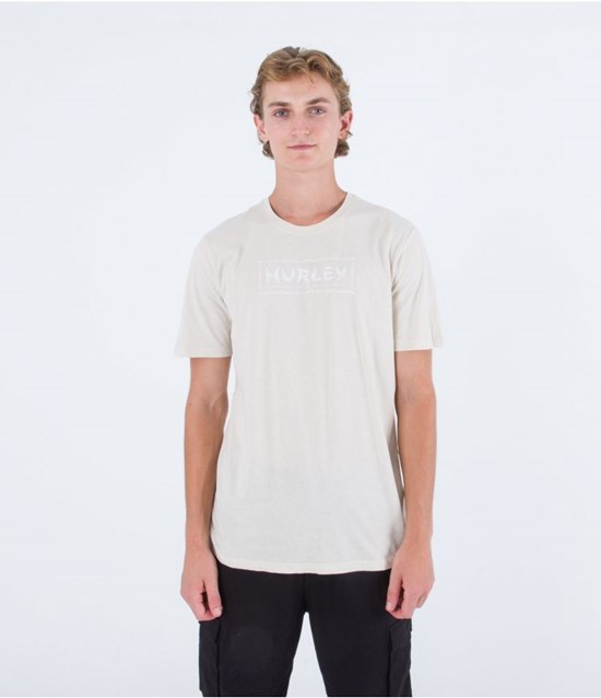 Hurley T-shirt Kurzes Sleeve Everyday Death In Paradise Bone | 50GBXYANF