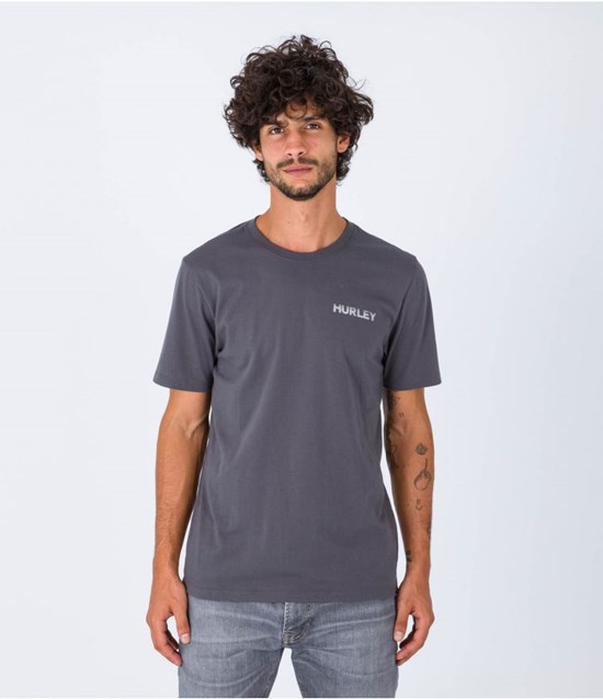 Hurley T-shirt Kurzes Sleeve Everyday Explore Reflector Grau | 79IHVNGMA