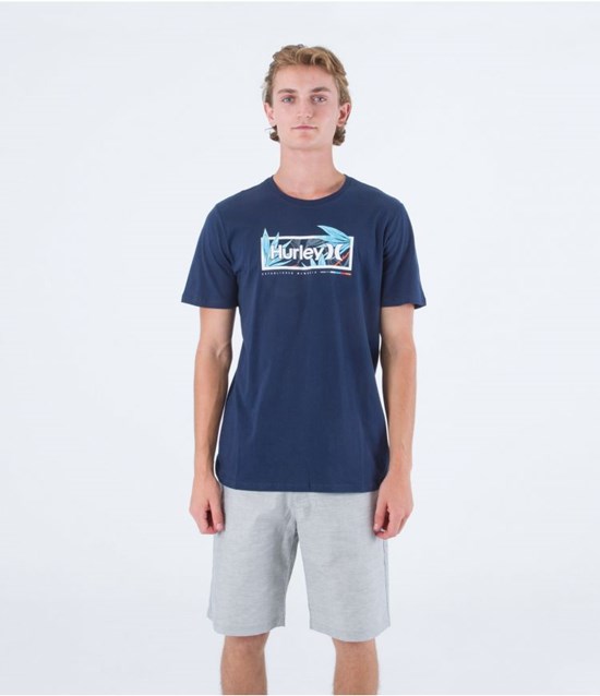 Hurley T-shirt Kurzes Sleeve Everyday Flower Box Night Force | 59CHLFKDZ