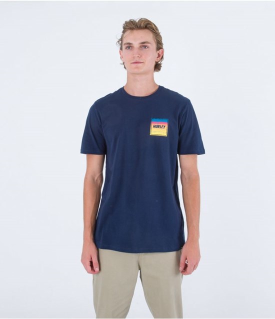 Hurley T-shirt Kurzes Sleeve Everyday Four Corners Night Force | 98LXTAKSZ