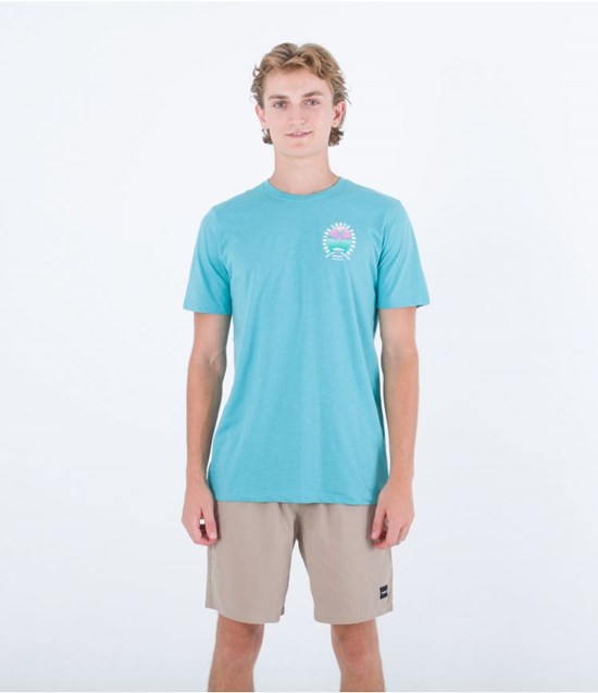 Hurley T-shirt Kurzes Sleeve Everyday Nothing Lasts Forever Wave Runner | 07TJWAVSN