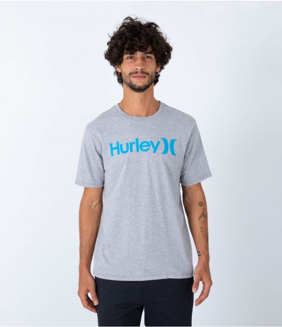 Hurley T-shirt Kurzes Sleeve Everyday O&o Solid Grau | 08ZNGFDIC