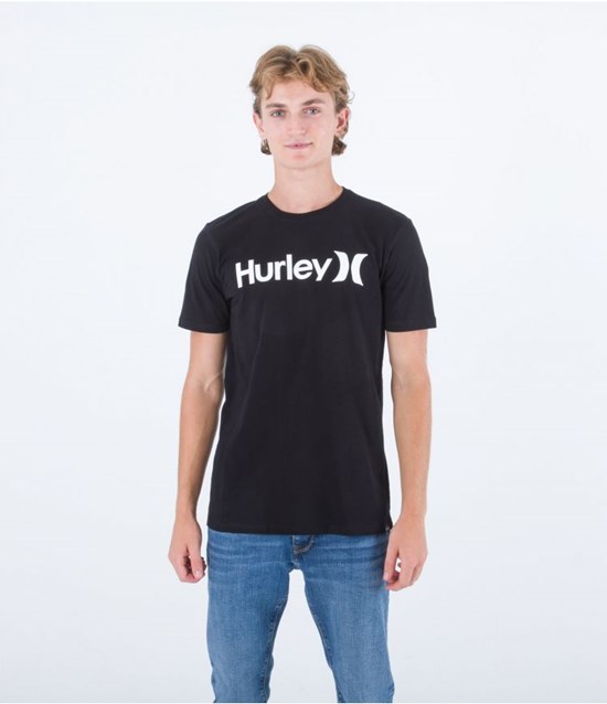 Hurley T-shirt Kurzes Sleeve Everyday O&o Solid Schwarz | 12BMCPENJ