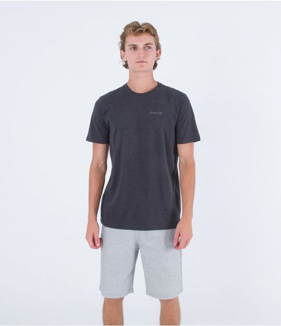 Hurley T-shirt Kurzes Sleeve Everyday O&o Sc Schwarz | 34VQUGFWK