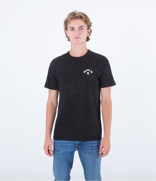 Hurley T-shirt Kurzes Sleeve Everyday Parrot Party Schwarz | 45VJUECLD