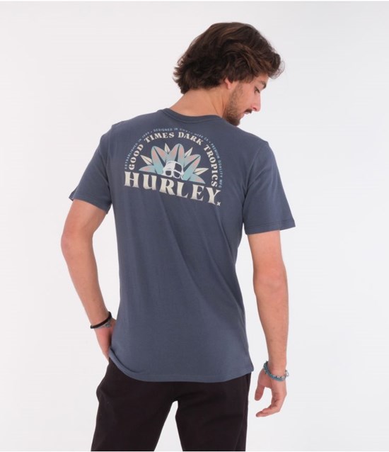 Hurley T-shirt Kurzes Sleeve Everyday Washed Dark Tropics Monsoon | 01ZTLRDSW