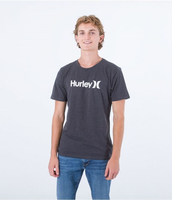 Hurley T-shirt Kurzes Sleeve Everyday Washed Core O&o Schwarz | 54QTJPFSR