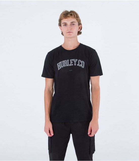 Hurley T-shirt Kurzes Sleeve H2o Dri Authentic Schwarz | 87DMXSYCF