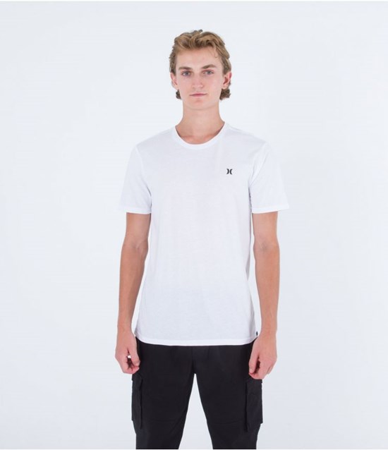 Hurley T-shirt Kurzes Sleeve H2o Dri Icon Weiß | 69JDVFLZH