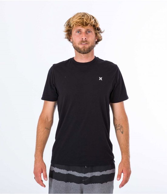 Hurley T-shirt Kurzes Sleeve H2o Dri Icon Schwarz | 76CQXIUNV