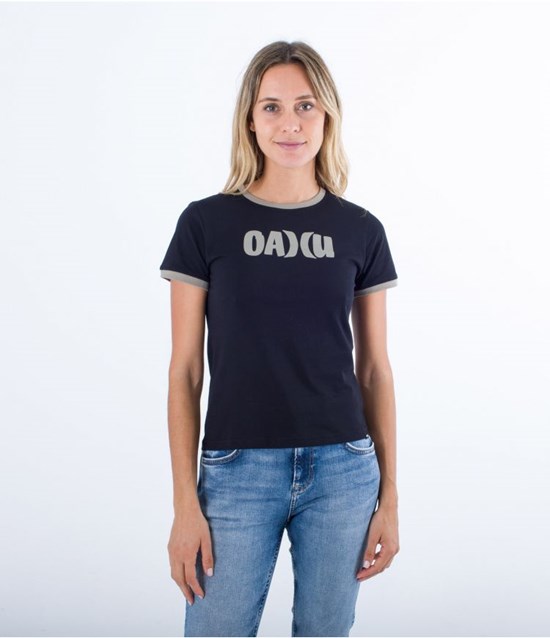 Hurley T-shirt Kurzes Sleeve Oceancare Aloha Schwarz | 40UQGHAMF