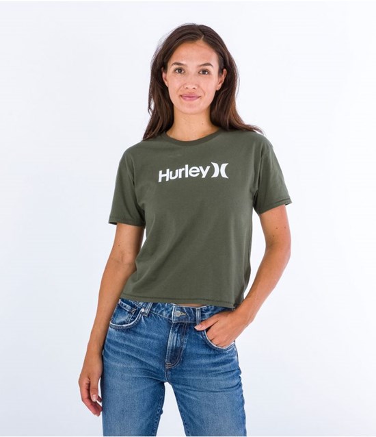 Hurley T-shirt Kurzes Sleeve Oceancare O&o Olivgrün | 40PSILWOQ
