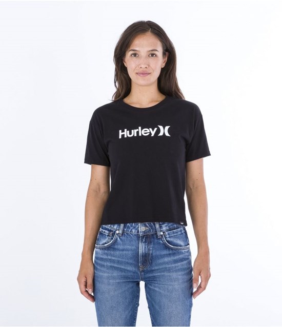 Hurley T-shirt Kurzes Sleeve Oceancare O&o Schwarz | 45WHNOBGR