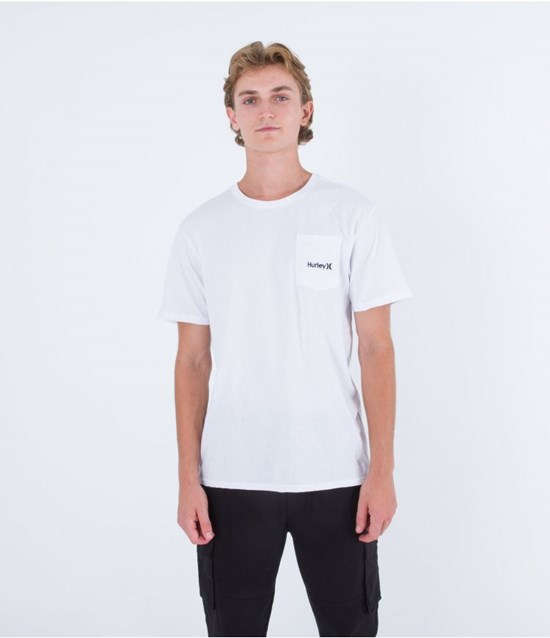 Hurley T-shirt Kurzes Sleeve One & Only Weiß | 32AKQUHFJ