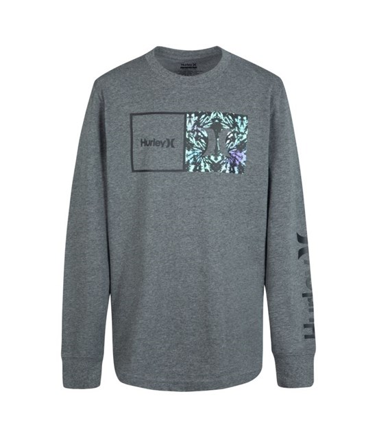 Hurley T-shirt Long Sleeve Boy - Natural Charcoal Heather | 79LRHTPVK