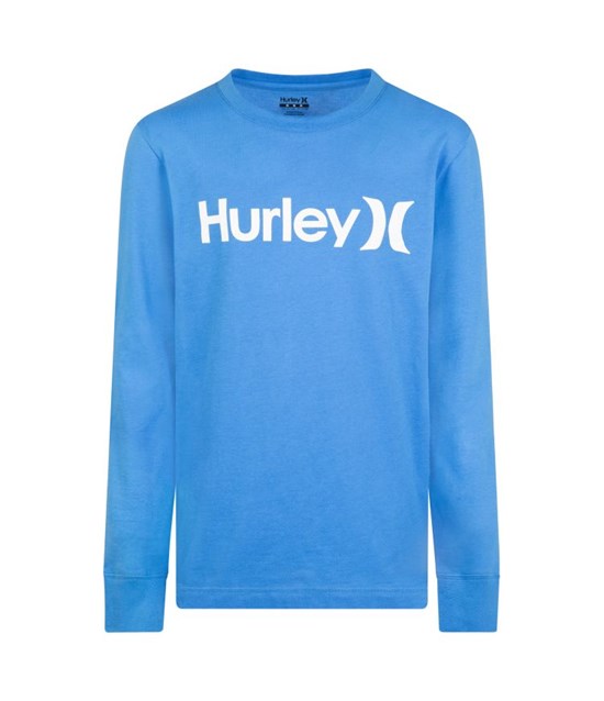 Hurley T-shirt Long Sleeve Boy - One & Only Blau | 12SWZXVYF