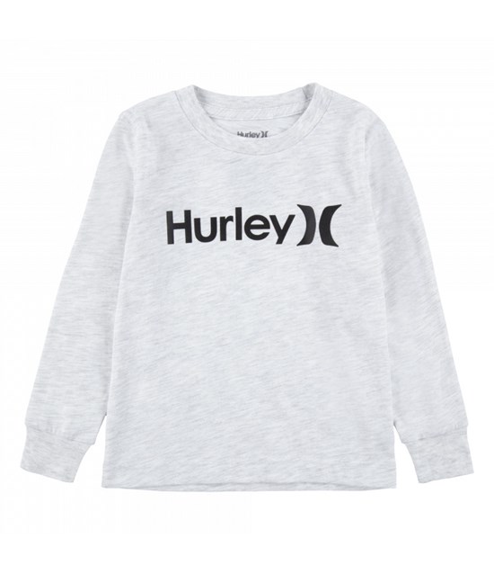 Hurley T-shirt Long Sleeve Boy - One & Only Birch Heather | 74PXCFGOJ