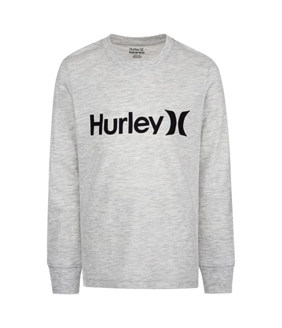Hurley T-shirt Long Sleeve Boy - One & Only Birch Heather | 96YPKOZJB