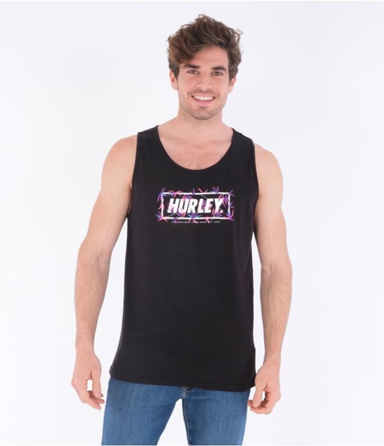 Hurley T-shirt Tank Evd Wash Bambooboo Schwarz | 53GCMLENQ