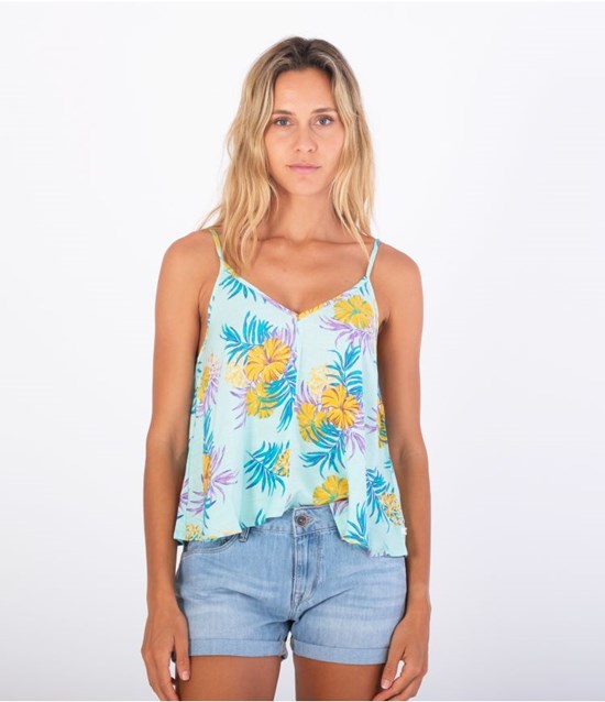 Hurley Top Fluid Lana Cami Hibiscus Summer | 32VLQHKST