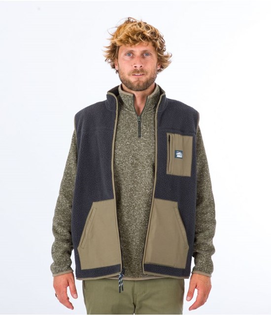 Hurley Vest Sherpa Midland Burrito Grau | 78STLXWFR