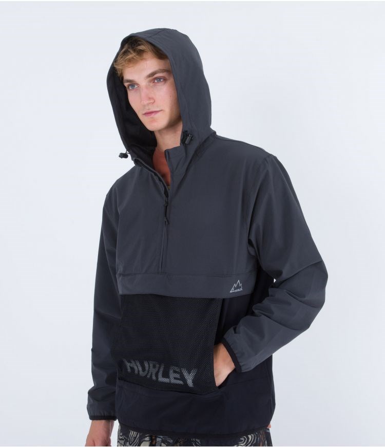 Hurley Anorak Packable Phantom+ Grau | 81ROIEZPV