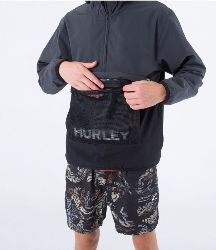 Hurley Anorak Packable Phantom+ Grau | 81ROIEZPV