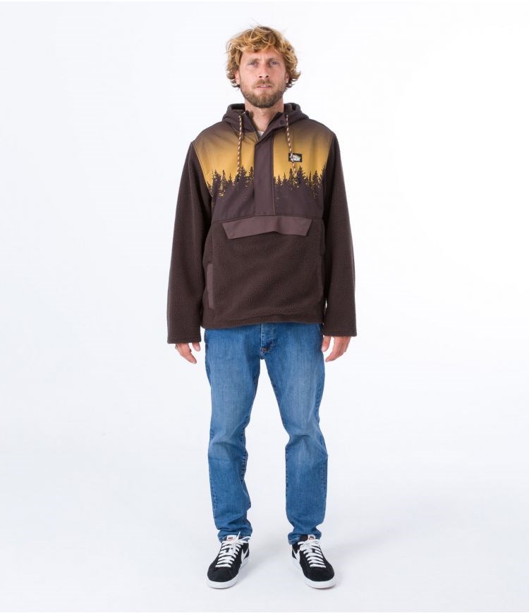Hurley Anorak Polar Evergreen Burrito Anorak Braun | 68LEYBOKH