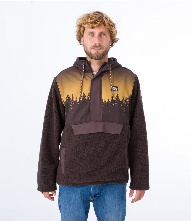 Hurley Anorak Polar Evergreen Burrito Anorak Braun | 68LEYBOKH