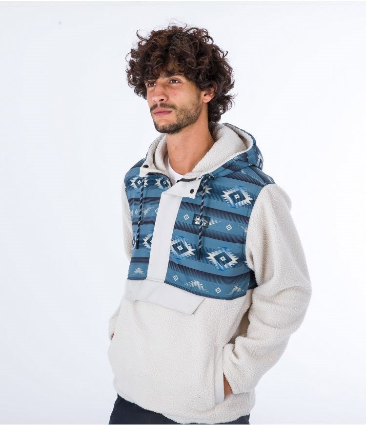 Hurley Anorak Polar Evergreen Burrito Anorak Bone | 68WPRCNQA
