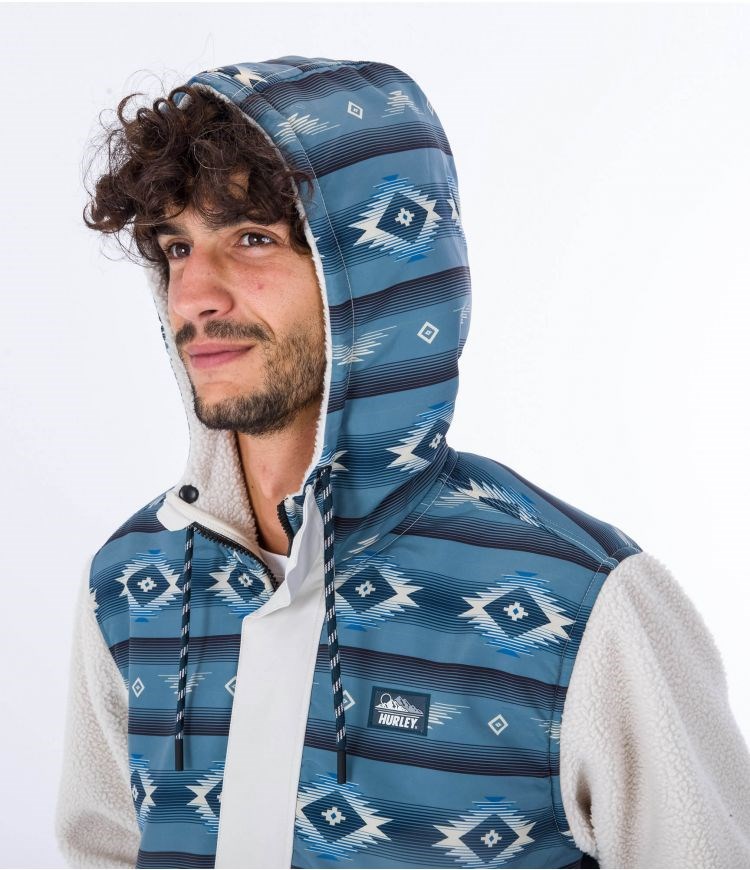 Hurley Anorak Polar Evergreen Burrito Anorak Bone | 68WPRCNQA