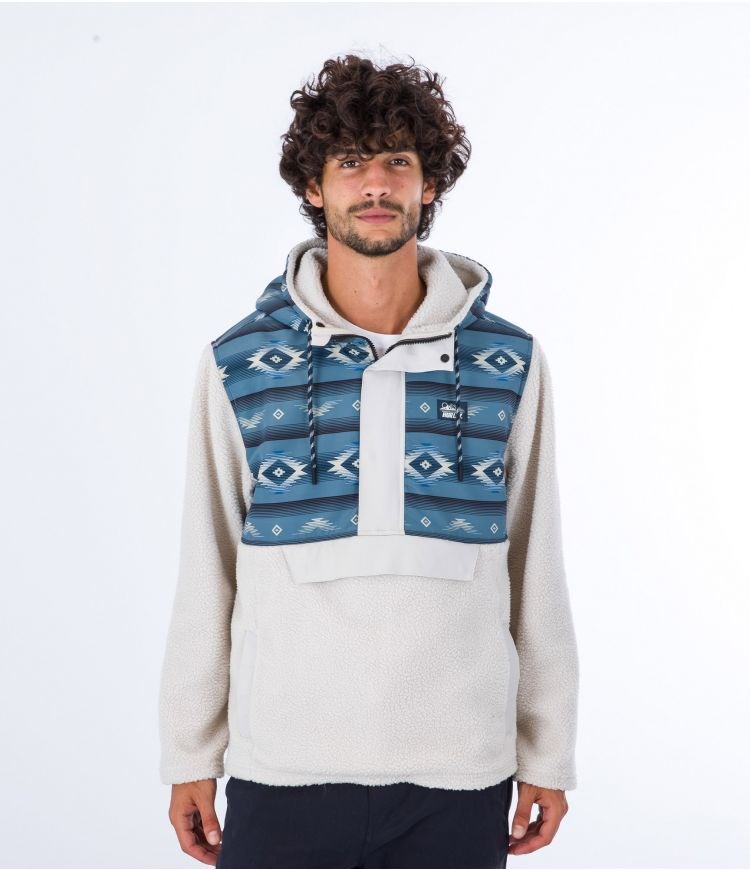 Hurley Anorak Polar Evergreen Burrito Anorak Bone | 68WPRCNQA