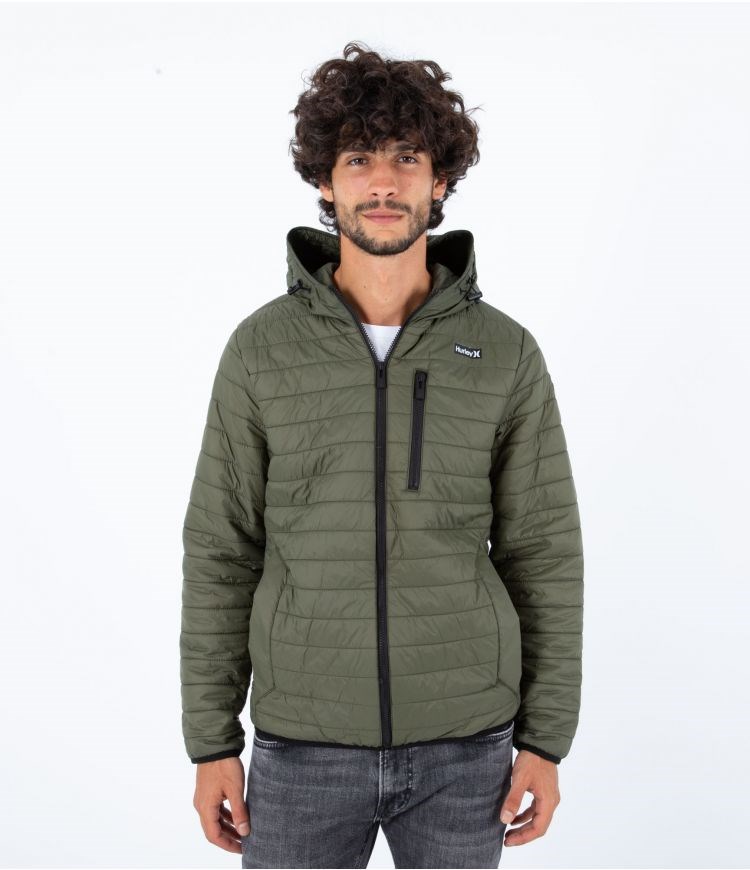 Hurley Balsam Gesteppt Packable Jacket Khaki | 48RGBNOCA