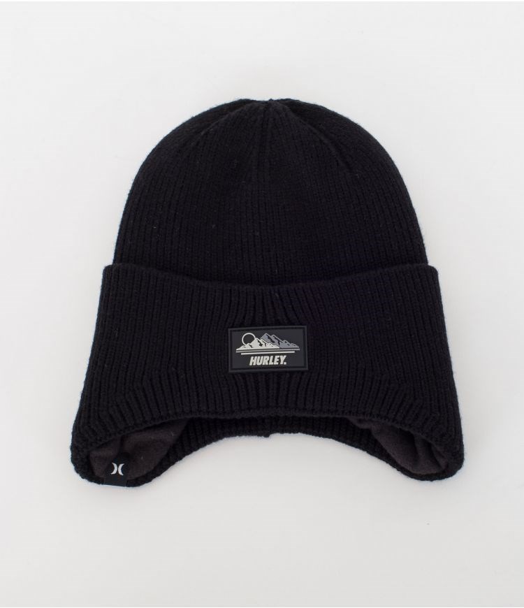 Hurley Beanie North Peak Schwarz | 69ZPIRJOM