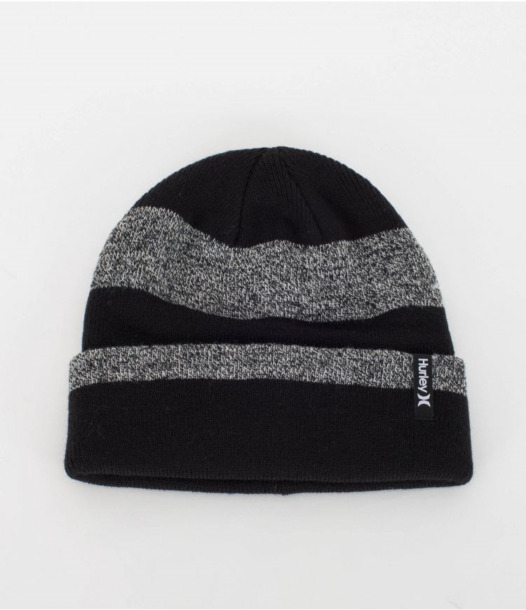 Hurley Beanie Rugby Schwarz Grau | 09GQEACYO