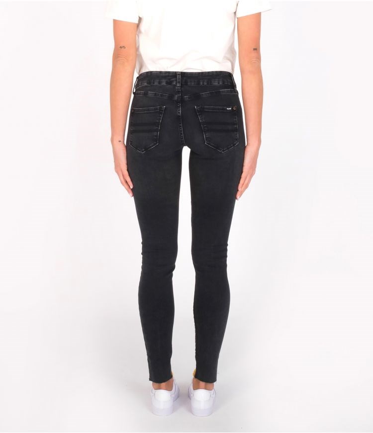 Hurley Bianca Skiny Oceancare Denim Pant Bottoms Schwarz | 49PUMOVRA